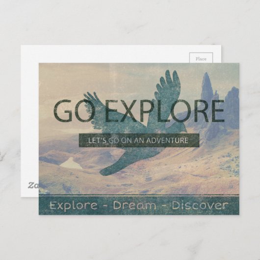 Go Explore Postkarte (Vorne/Hinten)