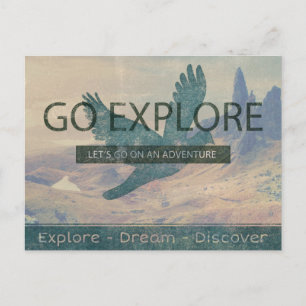 Go Explore Postkarte