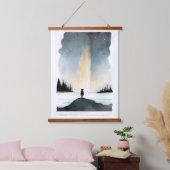 Go Explore Wandteppich Mit Holzrahmen (Schlafzimmer)