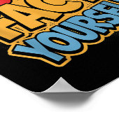 Go Fact Yourself Funny Comic P Art Boom Slogan Sci Poster (Ecke)