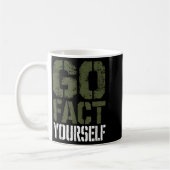 Go Fact Yourself Funny Military Stencil Tactical S Kaffeetasse (Links)