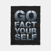 Go Fact Yourself Funny Slogan Science Steel Engine Fleecedecke (Vorderseite)