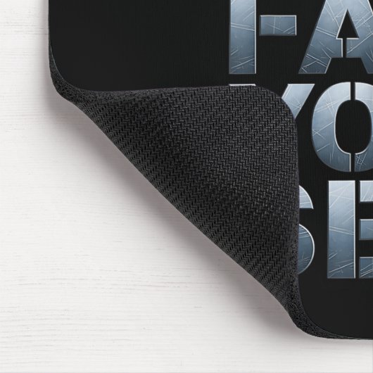 Go Fact Yourself Funny Slogan Science Steel Engine Mousepad (Ecke)