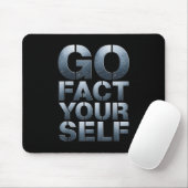 Go Fact Yourself Funny Slogan Science Steel Engine Mousepad (Mit Mouse)