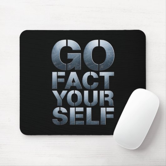 Go Fact Yourself Funny Slogan Science Steel Engine Mousepad (Mit Mouse)
