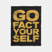 Go Fact You'self Funny Protest Slogan Sarcastic Ye Fleecedecke (Vorderseite)