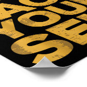 Go Fact You'self Funny Protest Slogan Sarcastic Ye Poster (Ecke)