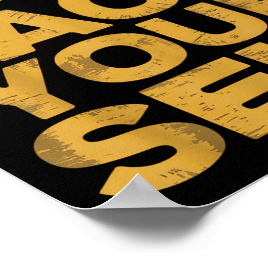 Go Fact You'self Funny Protest Slogan Sarcastic Ye Poster (Ecke)