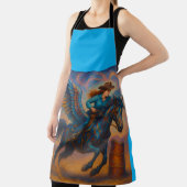 Go Fast! Barrel Racing All-Over Print Apron Schürze (InSitu)