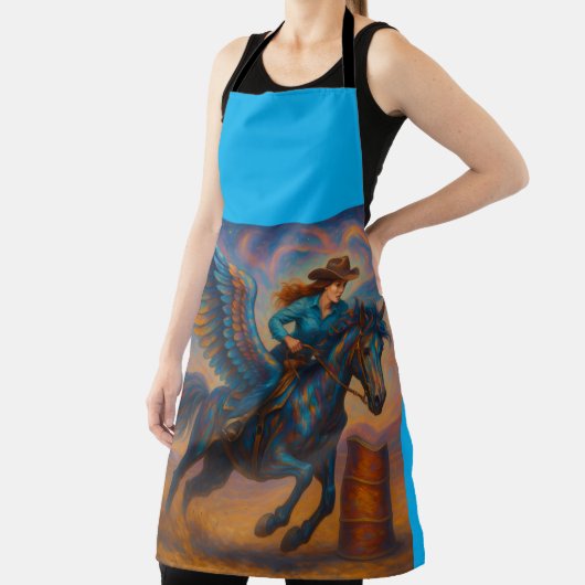 Go Fast! Barrel Racing All-Over Print Apron Schürze (InSitu)