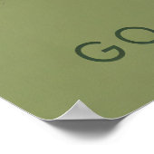 Go Fell Running Travel Poster (Ecke)