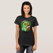 Go Fight Win Football Green Ribbon Cerebral Palsy T-Shirt (Vorne ganz)