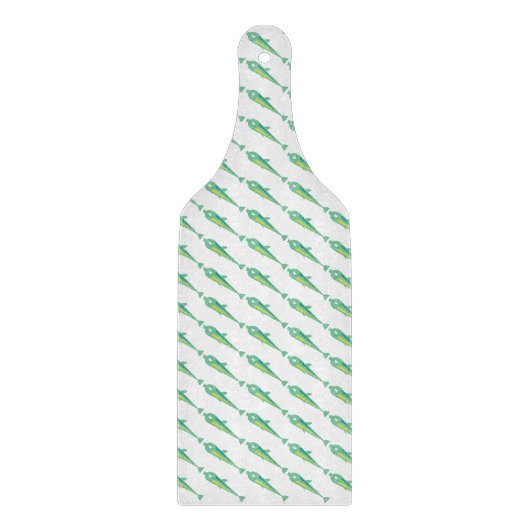 Go Fish_Green Sardines_Repetiermuster Schneidebrett (Vorderseite)