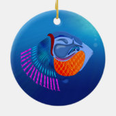 Go Fish Keramik Ornament (Hinten)