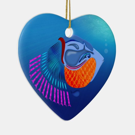 Go Fish Keramik Ornament (Rechts)