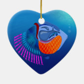 Go Fish Keramik Ornament (Hinten)