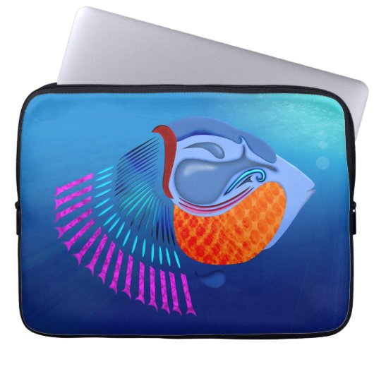 Go Fish Laptopschutzhülle (Vorderseite)