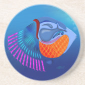 Go Fish Sandstein Untersetzer (Vorne)