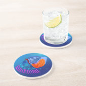 Go Fish Sandstein Untersetzer (Seite)