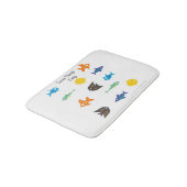 Go Fish_some Things Fishy_unique species Badematte (Schrägansicht)