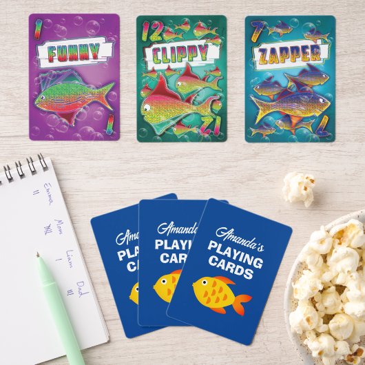 Go Fish Spielkarten personalisiert mit dem Namen d (Insitu (Spieleabend))