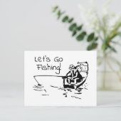 Go Fishing Day Postkarte (Stehend Vorderseite)