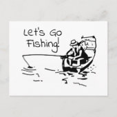 Go Fishing Day Postkarte (Vorderseite)