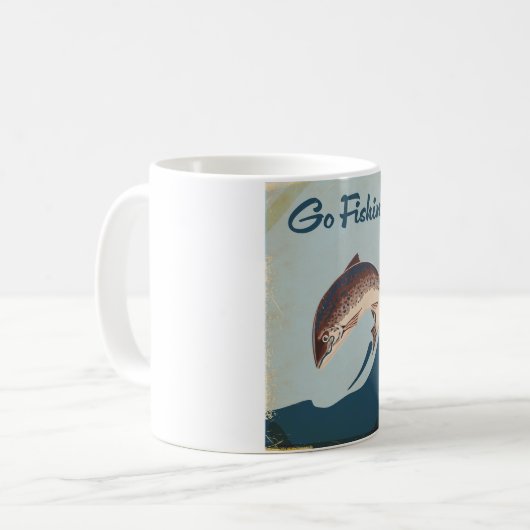 Go Fishing Kaffeetasse (Vorderseite Links)