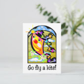 Go Fly a Kite 3 Postkarte (Stehend Vorderseite)