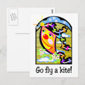 Go Fly a Kite 3 Postkarte (Vorne/Hinten)