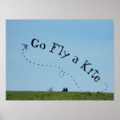 Go Fly a Kite = Idiom bedeutet Go away - Anfang de Poster (Vorne)