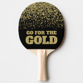 Go for Gold Glitzer Black Tischtennis Schläger