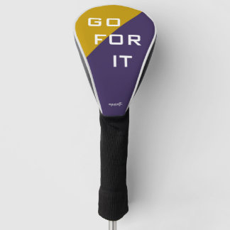 Go for It Gold und Lila UDUB Moderne Klassik Golf Headcover