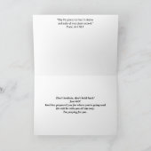 GO for It Graduation/New Job Greeting Card Karte (Innenseite)