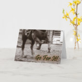 GO for It Graduation/New Job Greeting Card Karte (Gelbe Blume)