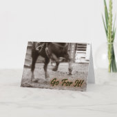 GO for It Graduation/New Job Greeting Card Karte (Vorderseite)