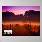 Go Forth und Prosper Quote Trail bei Sonnenunterga Poster (Vorne)