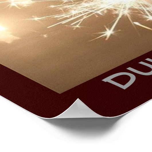 Go Forth und Sparkle Poster mit einer Nachricht (Ecke)