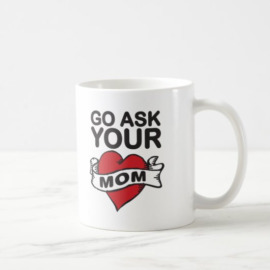Go fragen Ihre Mamma Kaffeetasse (Rechts)