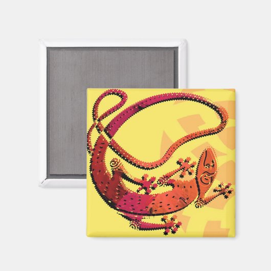 GO GECKO MAGNET (Vorderseite/Rückseite)