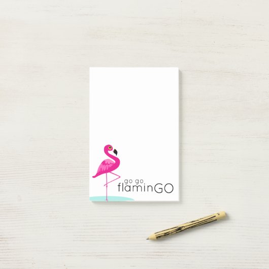 Go gehen flaminGO rosa Flamingo Post es Notizen (Auf Schreibtisch)