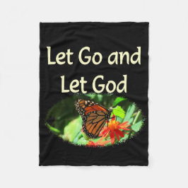 GO gelassen UND GOTT-SCHALTFLY-DESIGN GELASSEN Fleecedecke