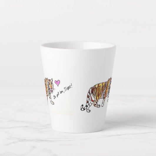Go get 'em, tiger Mug Milchtasse (Vorderseite)