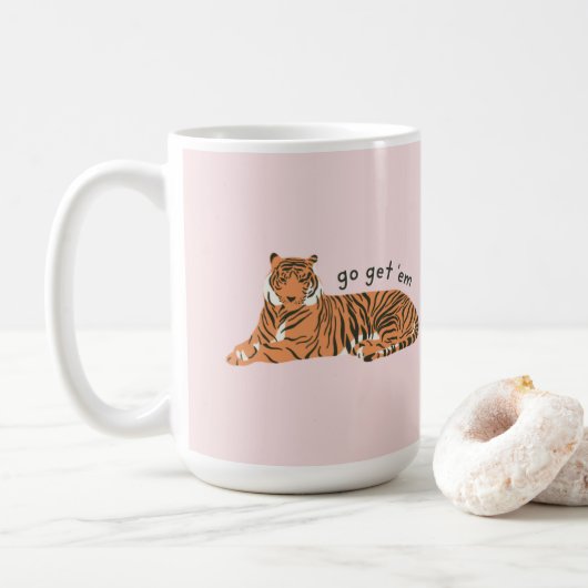 Go Get 'Em Tiger - Tasse (Mit Donut)