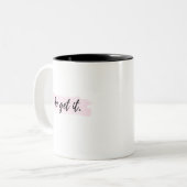 Go Get It Motivierend Message Tasse (Vorderseite Links)