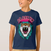 Go get sie - Tiger Face Graphic Design T-Shirt (Vorderseite)