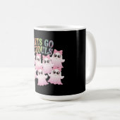 Go Ghouls lass - Niedlich & Funny Halloween Design Kaffeetasse (VorderseiteRechts)
