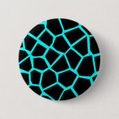 Go Giraffe - Cyan Blue Button (Vorderseite)