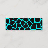 Go Giraffe - Cyan Mini Visitenkarte (Rückseite)