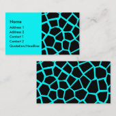 Go Giraffe - Cyan Visitenkarte (Vorne/Hinten)